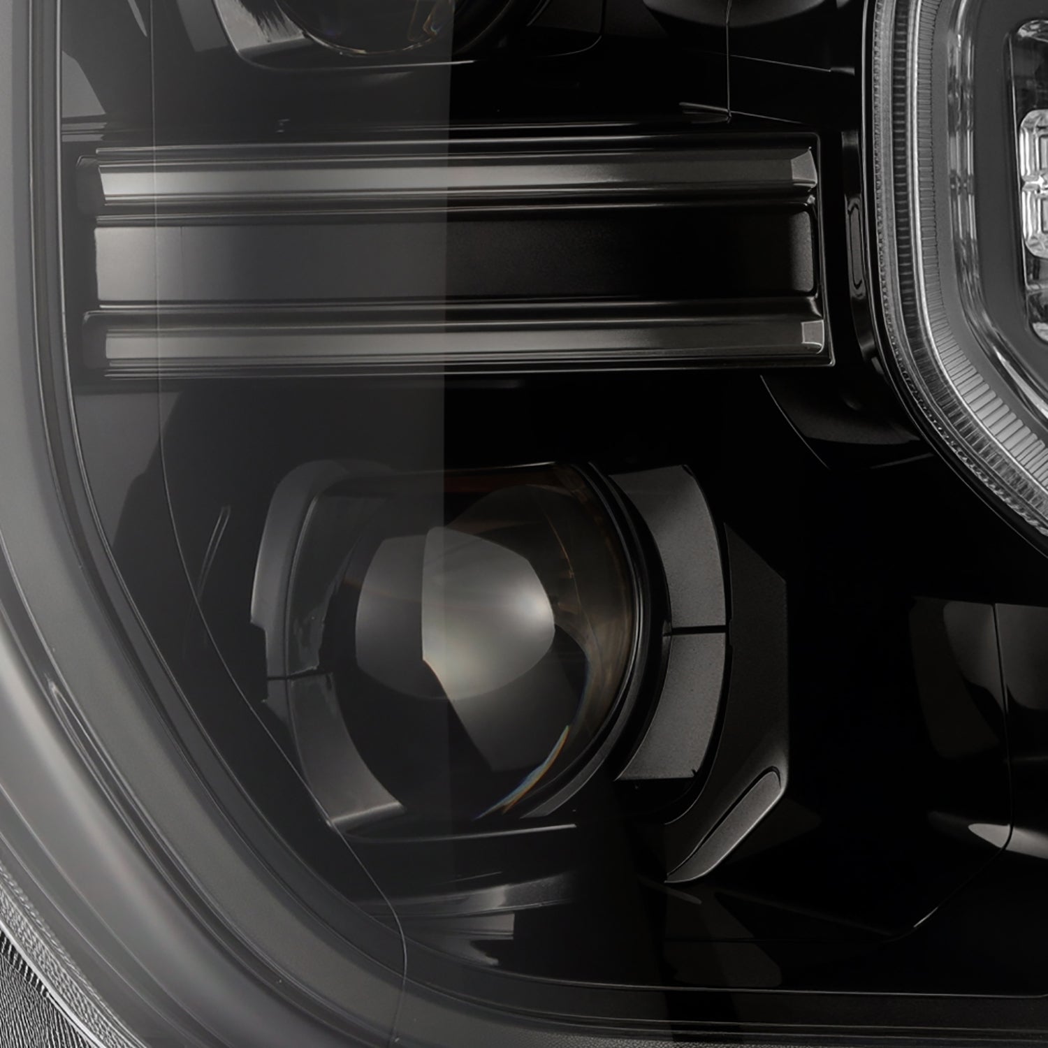 24-26 Ford Ranger / Raptor LUXX-Series LED Projector Headlights Alpha-Black - Apollo Off-Road