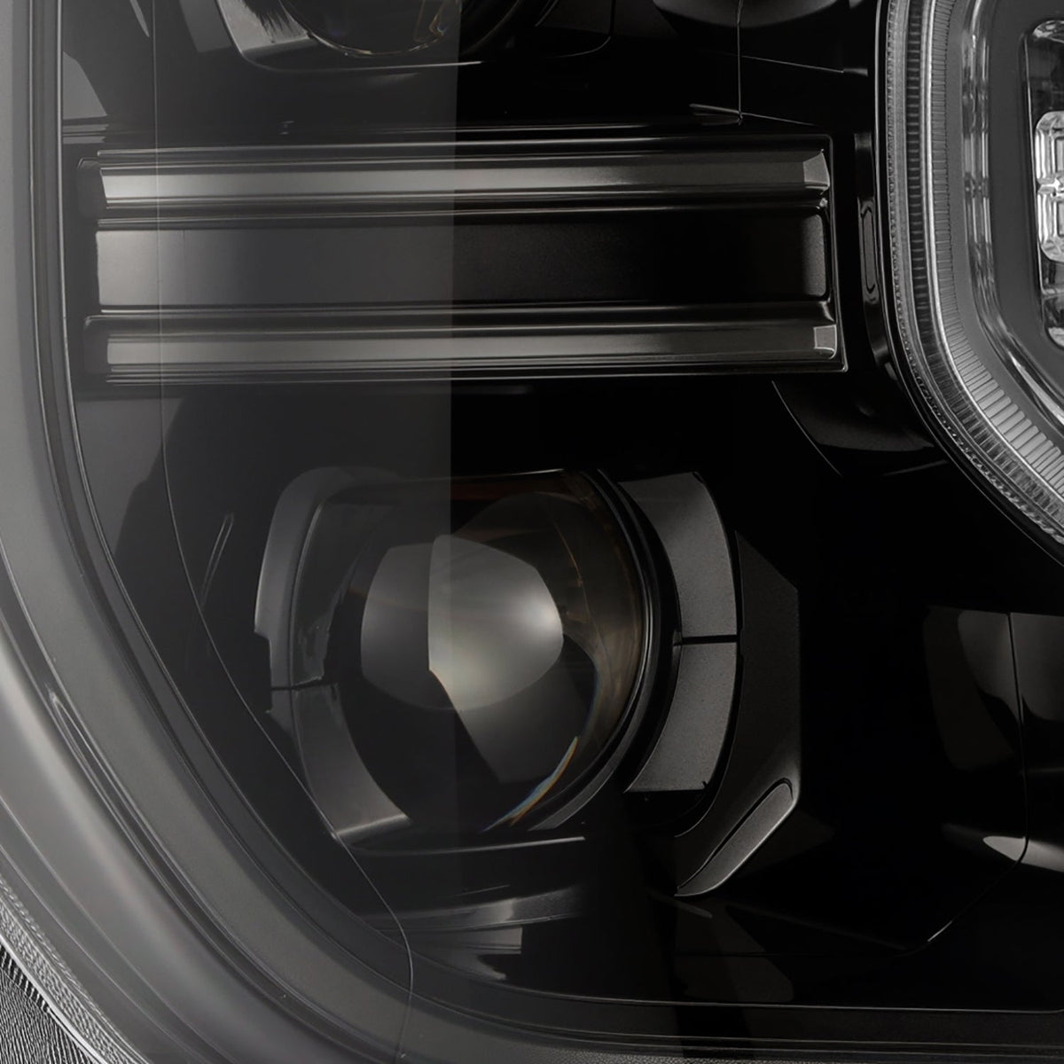 24-26 Ford Ranger / Raptor LUXX-Series LED Projector Headlights Alpha-Black - Apollo Off-Road
