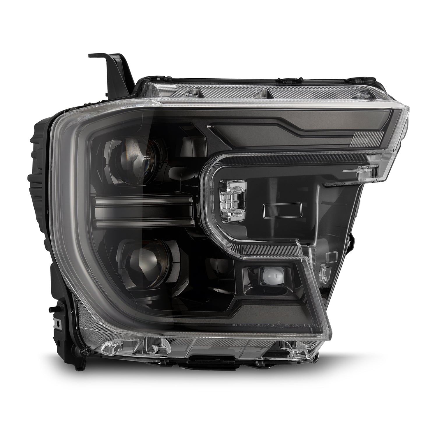 24-26 Ford Ranger / Raptor LUXX-Series LED Projector Headlights Alpha-Black - Apollo Off-Road