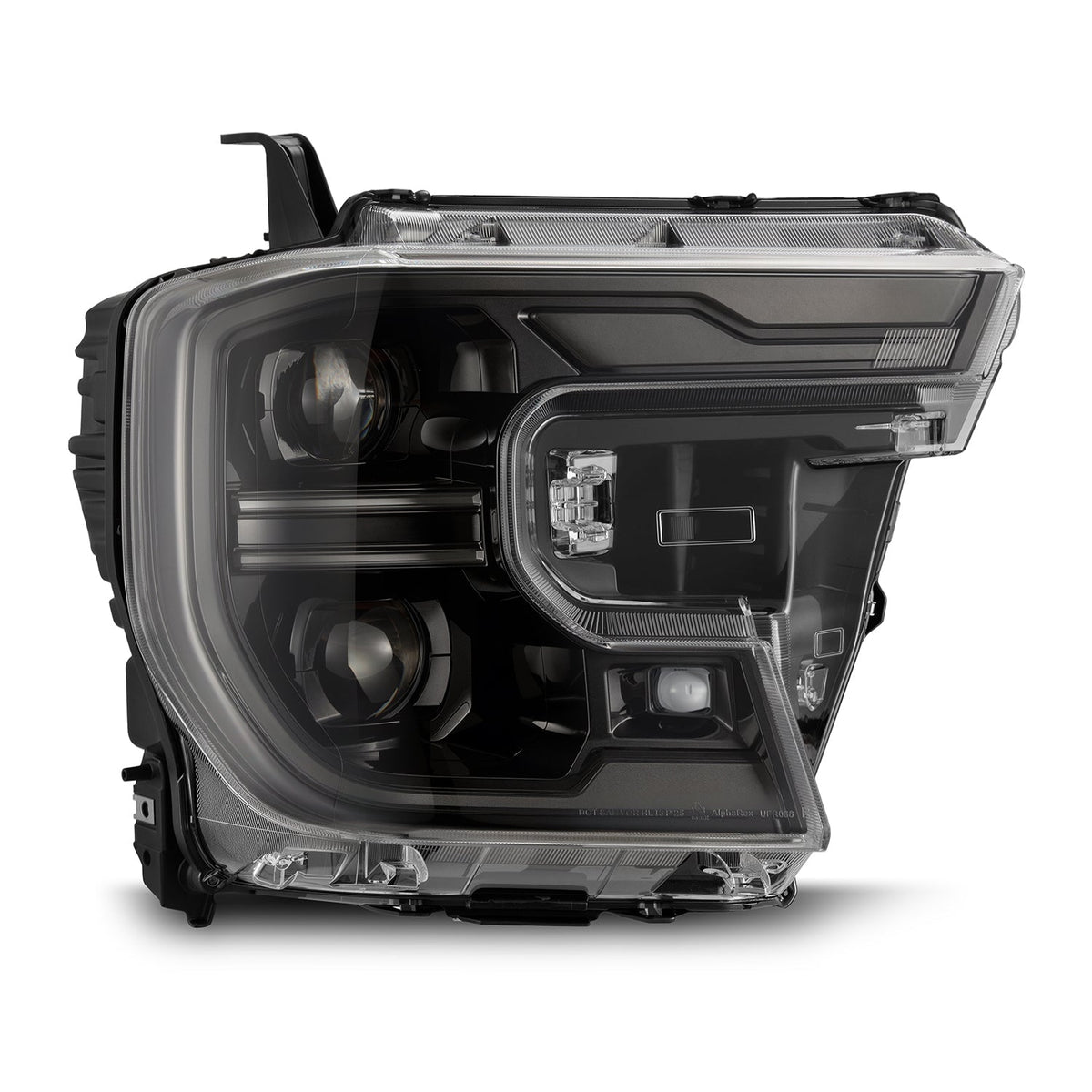 24-26 Ford Ranger / Raptor LUXX-Series LED Projector Headlights Alpha-Black - Apollo Off-Road