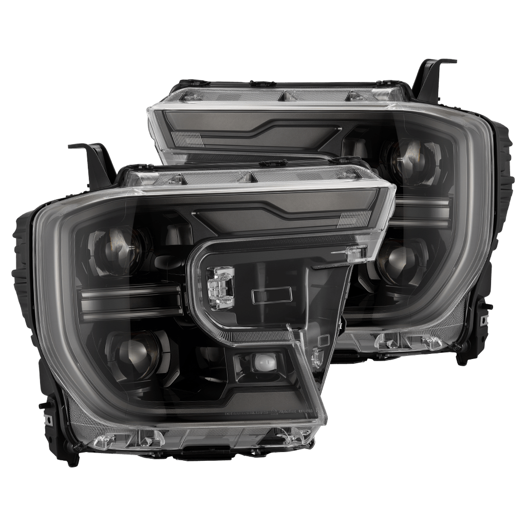 24-26 Ford Ranger / Raptor LUXX-Series LED Projector Headlights Alpha-Black - Apollo Off-Road
