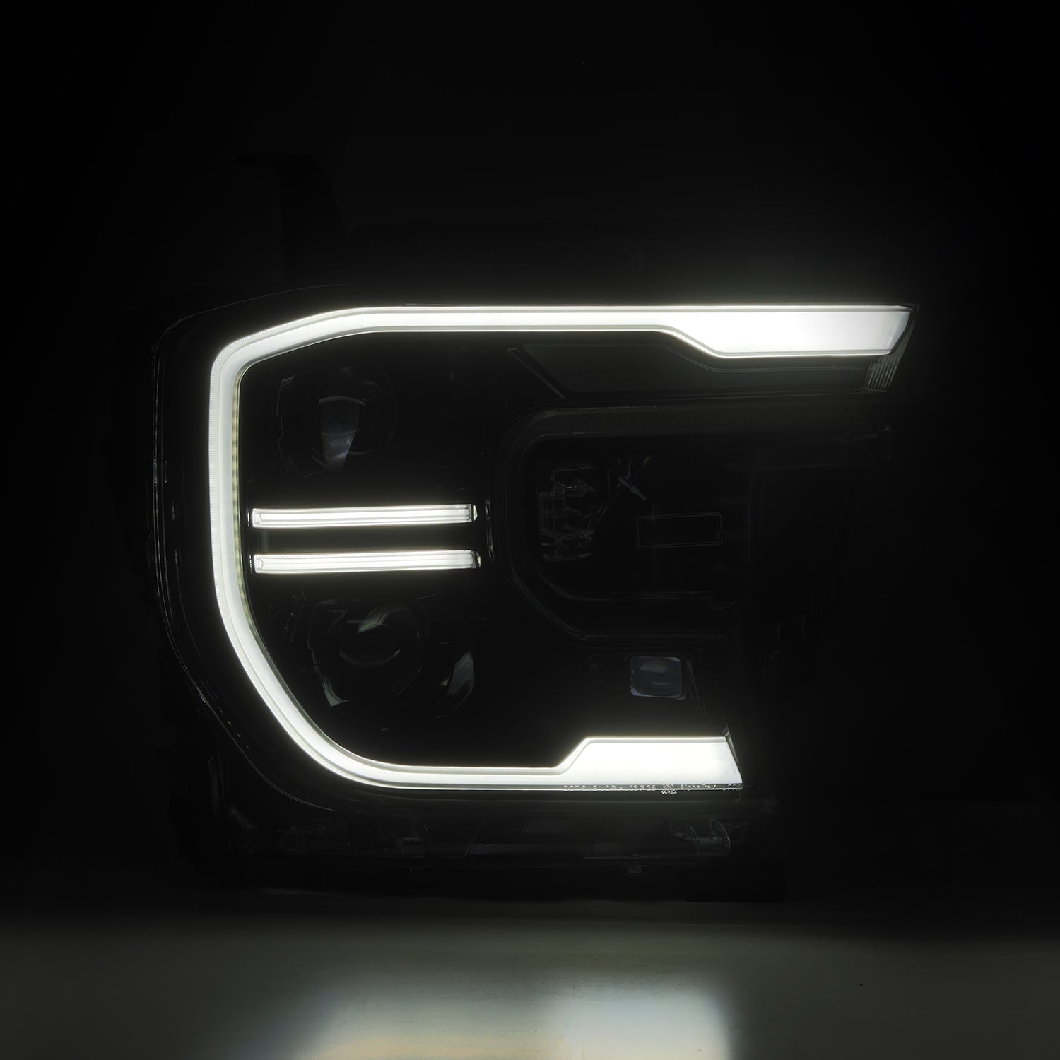 24-26 Ford Ranger / Raptor LUXX-Series LED Projector Headlights Alpha-Black - Apollo Off-Road