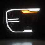 24-26 Ford Ranger / Raptor LUXX-Series LED Projector Headlights Black - Apollo Off-Road