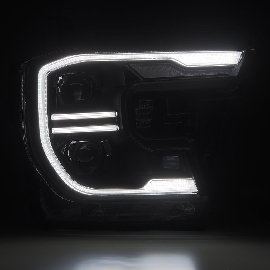 24-26 Ford Ranger / Raptor LUXX-Series LED Projector Headlights Black - Apollo Off-Road