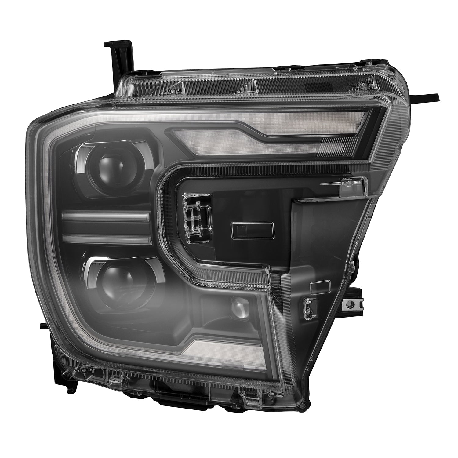 24-26 Ford Ranger / Raptor LUXX-Series LED Projector Headlights Black - Apollo Off-Road