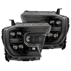 24-26 Ford Ranger / Raptor NOVA-Series LED Projector Headlights Alpha-Black - Apollo Off-Road