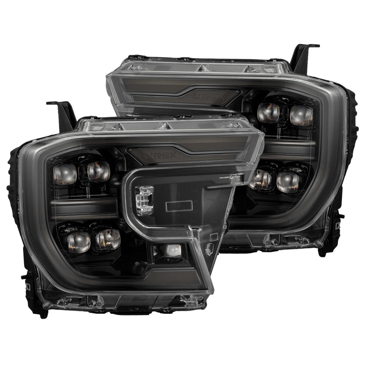 24-26 Ford Ranger / Raptor NOVA-Series LED Projector Headlights Alpha-Black - Apollo Off-Road
