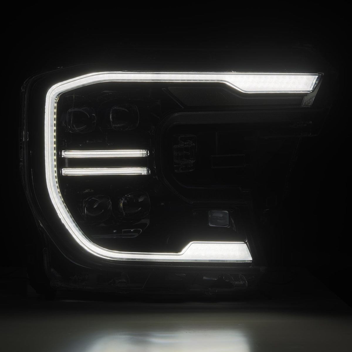 24-26 Ford Ranger / Raptor NOVA-Series LED Projector Headlights Alpha-Black - Apollo Off-Road