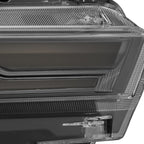 24-26 Ford Ranger / Raptor NOVA-Series LED Projector Headlights Alpha-Black - Apollo Off-Road