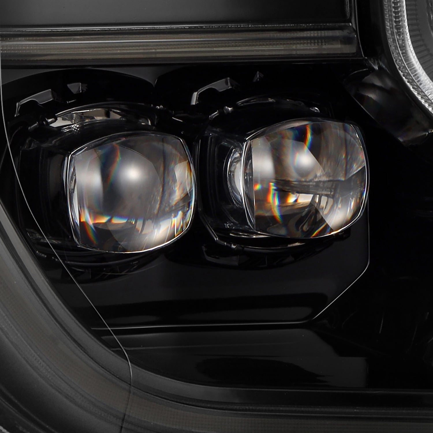 24-26 Ford Ranger / Raptor NOVA-Series LED Projector Headlights Alpha-Black - Apollo Off-Road