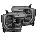 24-26 Ford Ranger / Raptor NOVA-Series LED Projector Headlights Black - Apollo Off-Road
