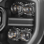 24-26 Ford Ranger / Raptor NOVA-Series LED Projector Headlights Black - Apollo Off-Road