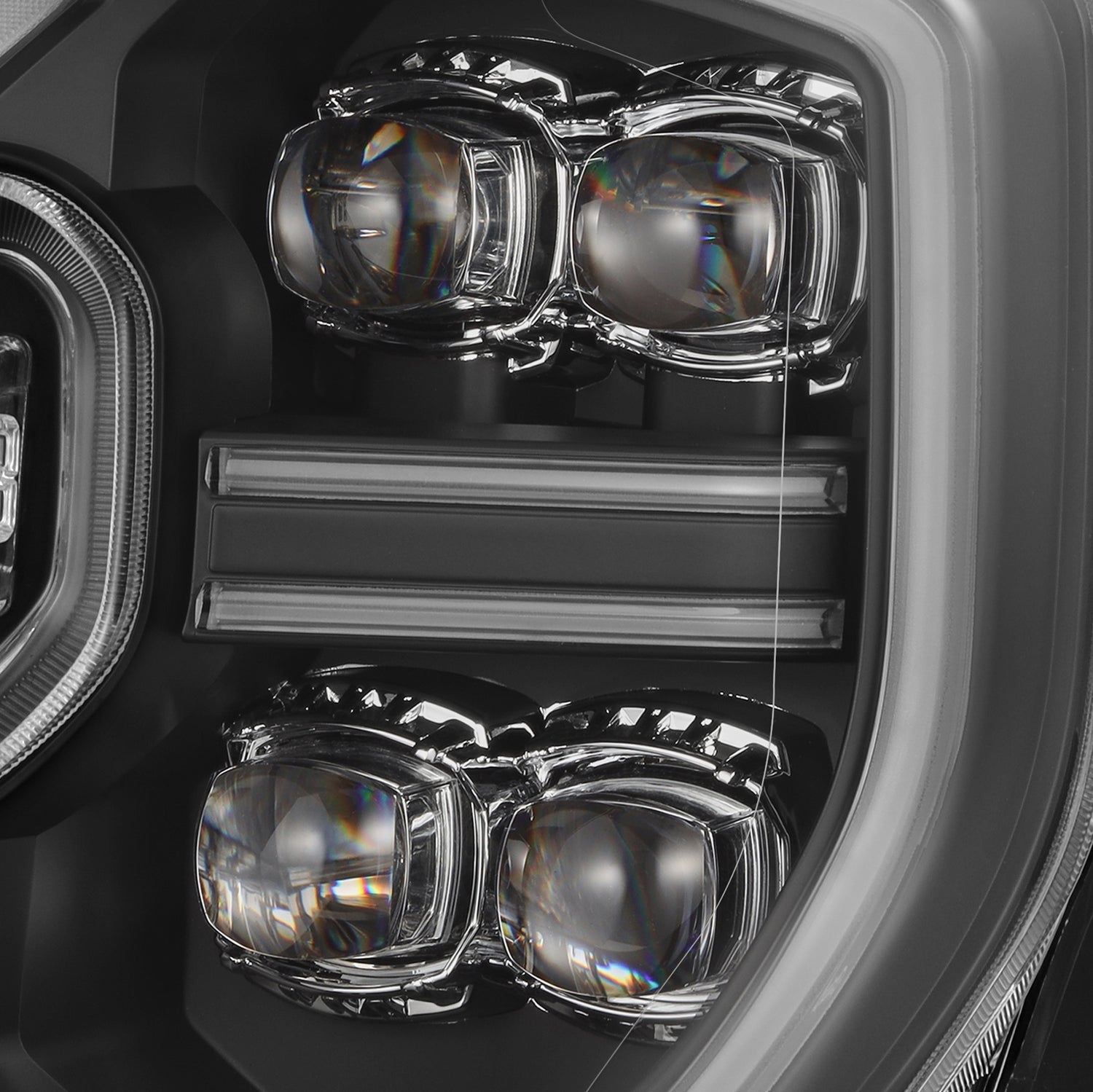 24-26 Ford Ranger / Raptor NOVA-Series LED Projector Headlights Black - Apollo Off-Road