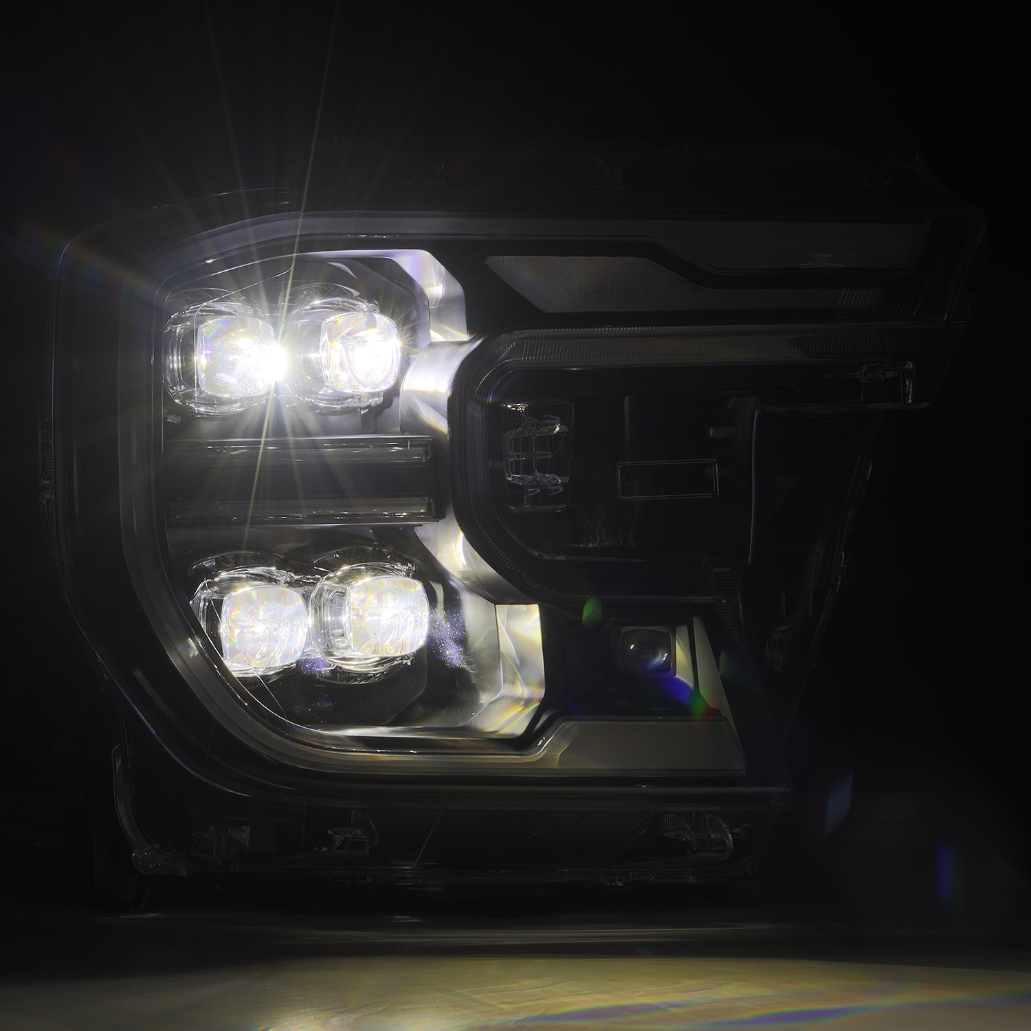 24-26 Ford Ranger / Raptor NOVA-Series LED Projector Headlights Black - Apollo Off-Road