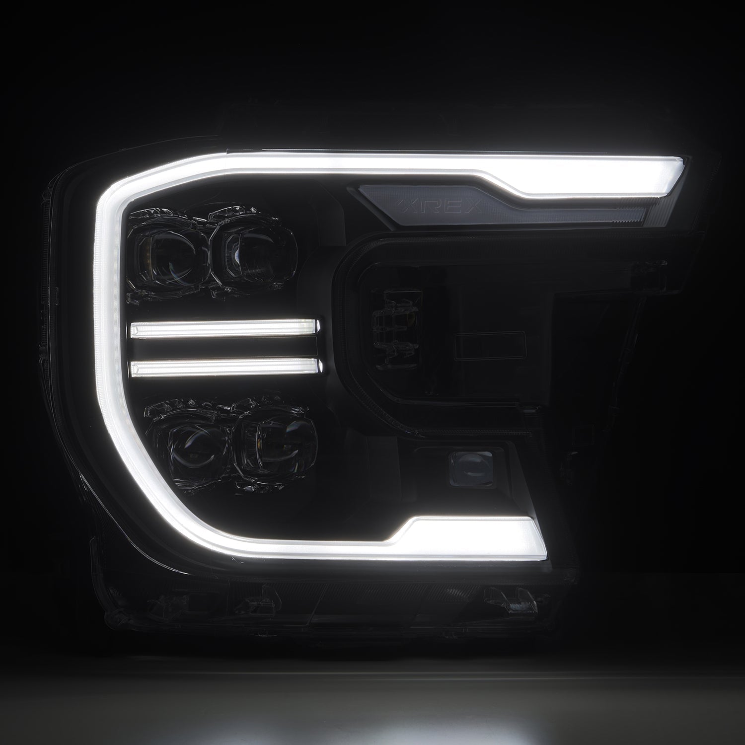24-26 Ford Ranger / Raptor NOVA-Series LED Projector Headlights Black - Apollo Off-Road