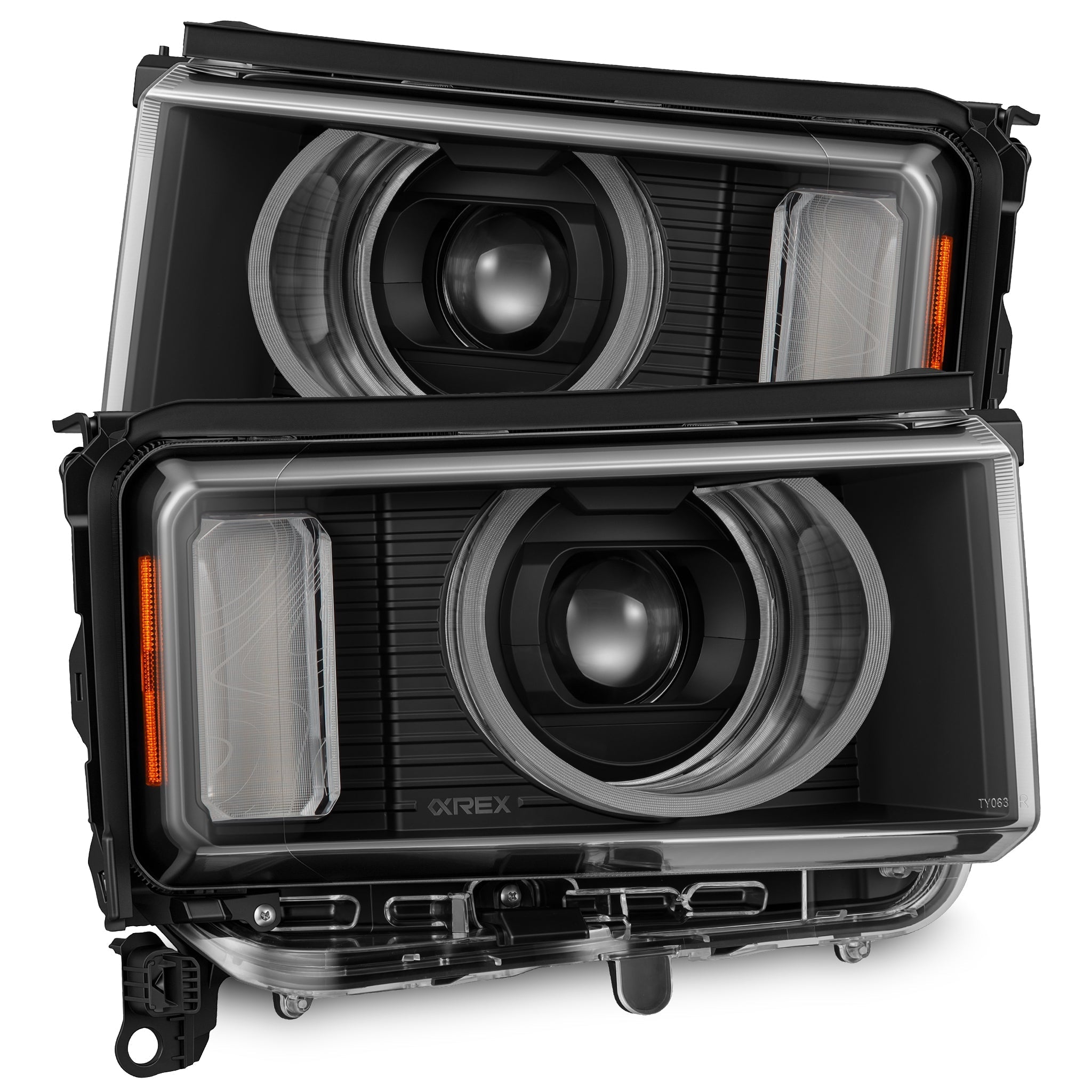 24-26 Toyota Land Cruiser Heritage-Edition LED Projector Headlights Black - Apollo Off-Road