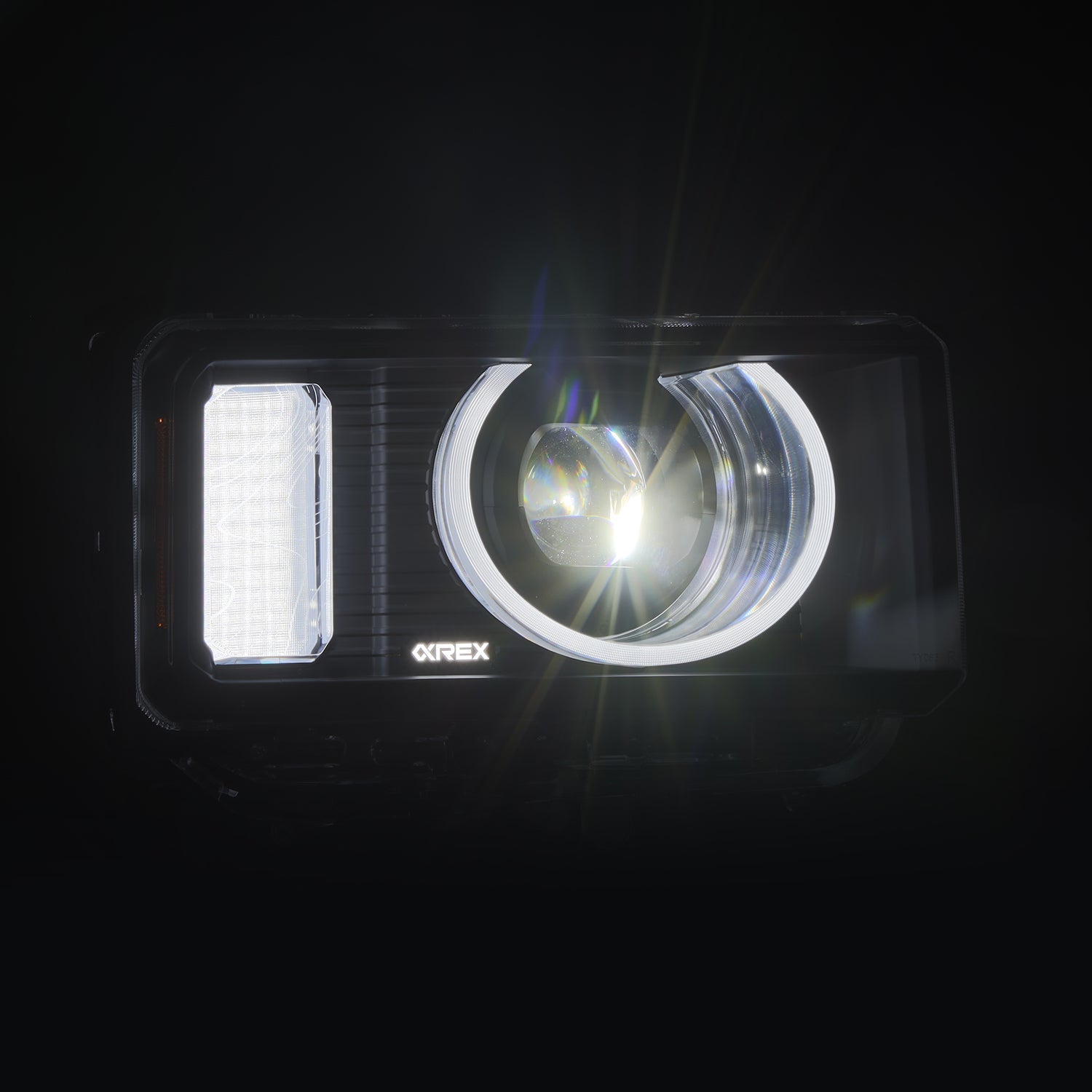 24-26 Toyota Land Cruiser Heritage-Edition LED Projector Headlights Black - Apollo Off-Road