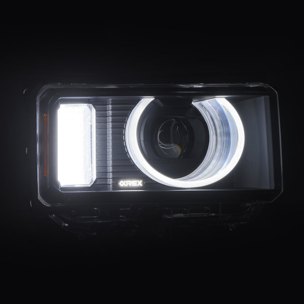 24-26 Toyota Land Cruiser Heritage-Edition LED Projector Headlights Black - Apollo Off-Road