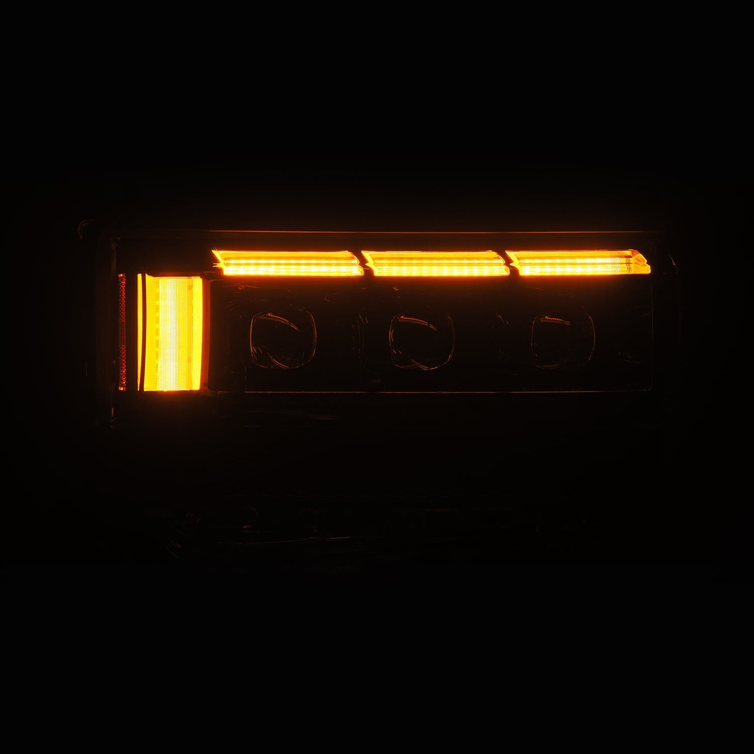 24-26 Toyota Land Cruiser NOVA-Series LED Projector Headlights Alpha-Black - Apollo Off-Road