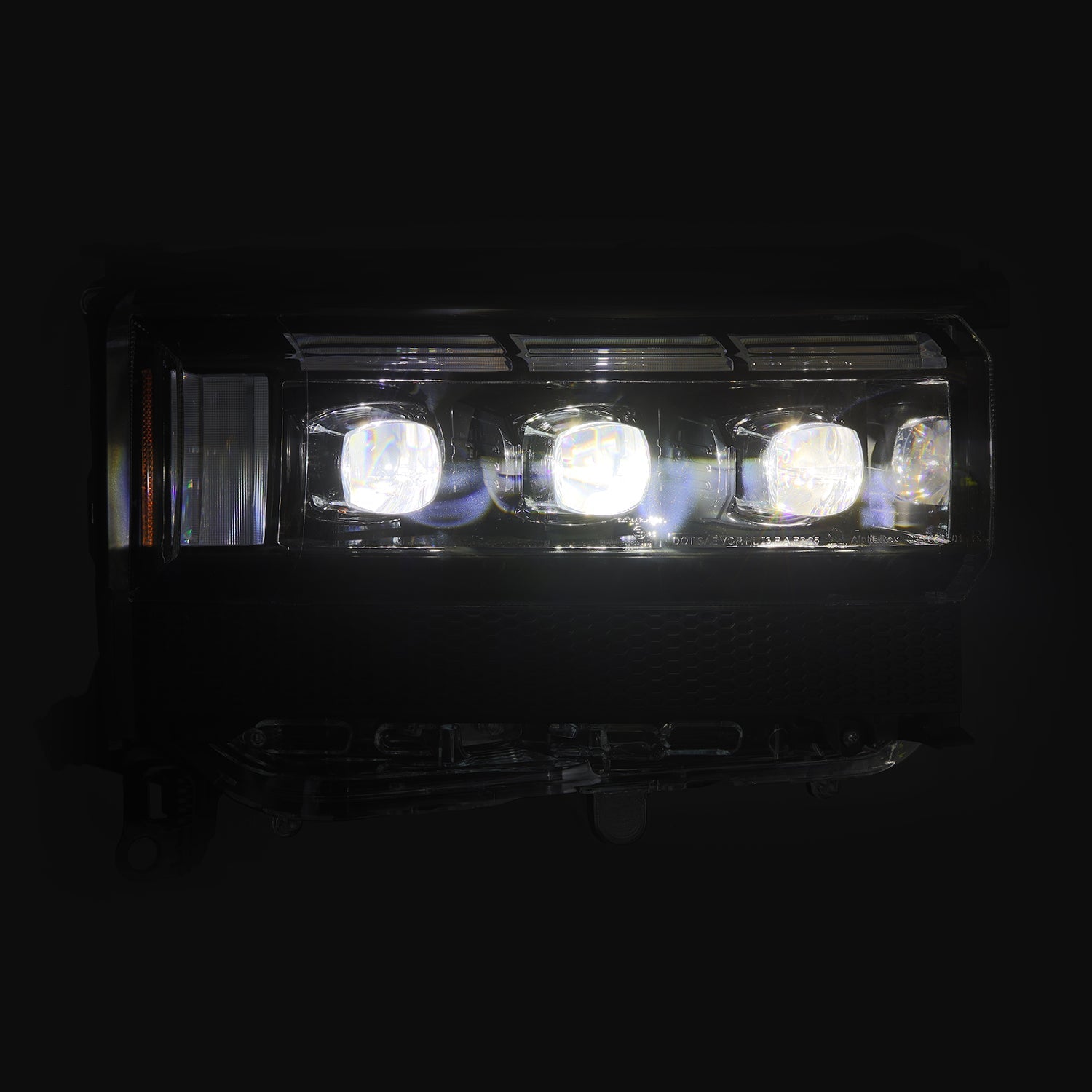 24-26 Toyota Land Cruiser NOVA-Series LED Projector Headlights Alpha-Black - Apollo Off-Road