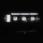 24-26 Toyota Land Cruiser NOVA-Series LED Projector Headlights Alpha-Black - Apollo Off-Road