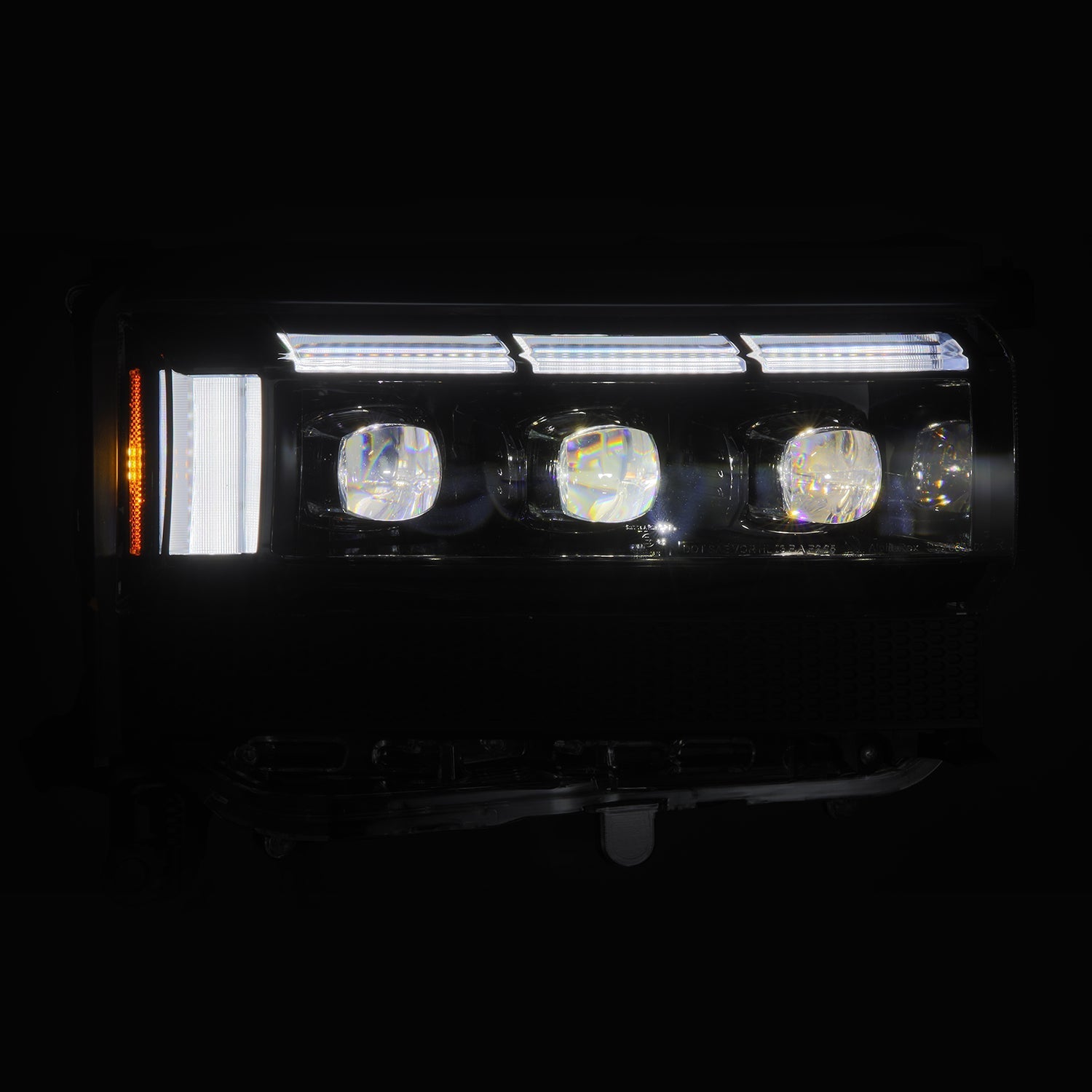24-26 Toyota Land Cruiser NOVA-Series LED Projector Headlights Alpha-Black - Apollo Off-Road