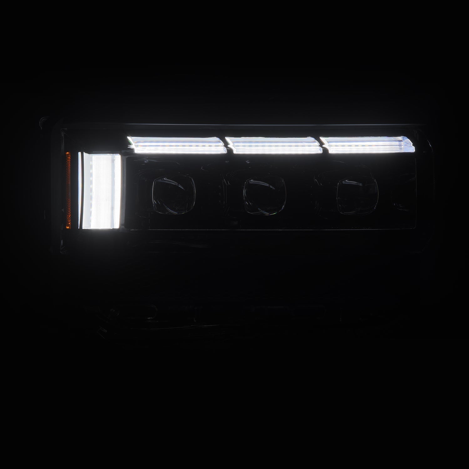 24-26 Toyota Land Cruiser NOVA-Series LED Projector Headlights Alpha-Black - Apollo Off-Road