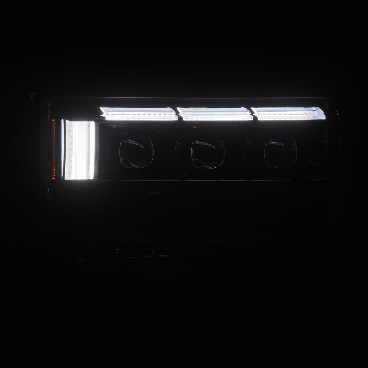 24-26 Toyota Land Cruiser NOVA-Series LED Projector Headlights Alpha-Black - Apollo Off-Road