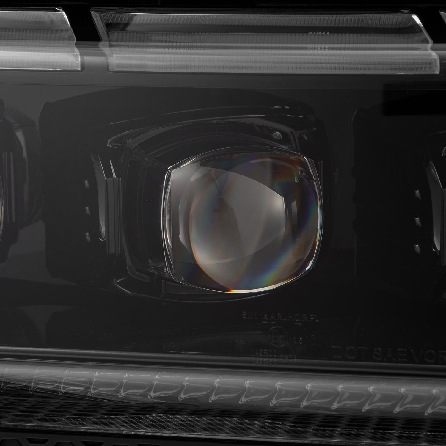 24-26 Toyota Land Cruiser NOVA-Series LED Projector Headlights Alpha-Black - Apollo Off-Road