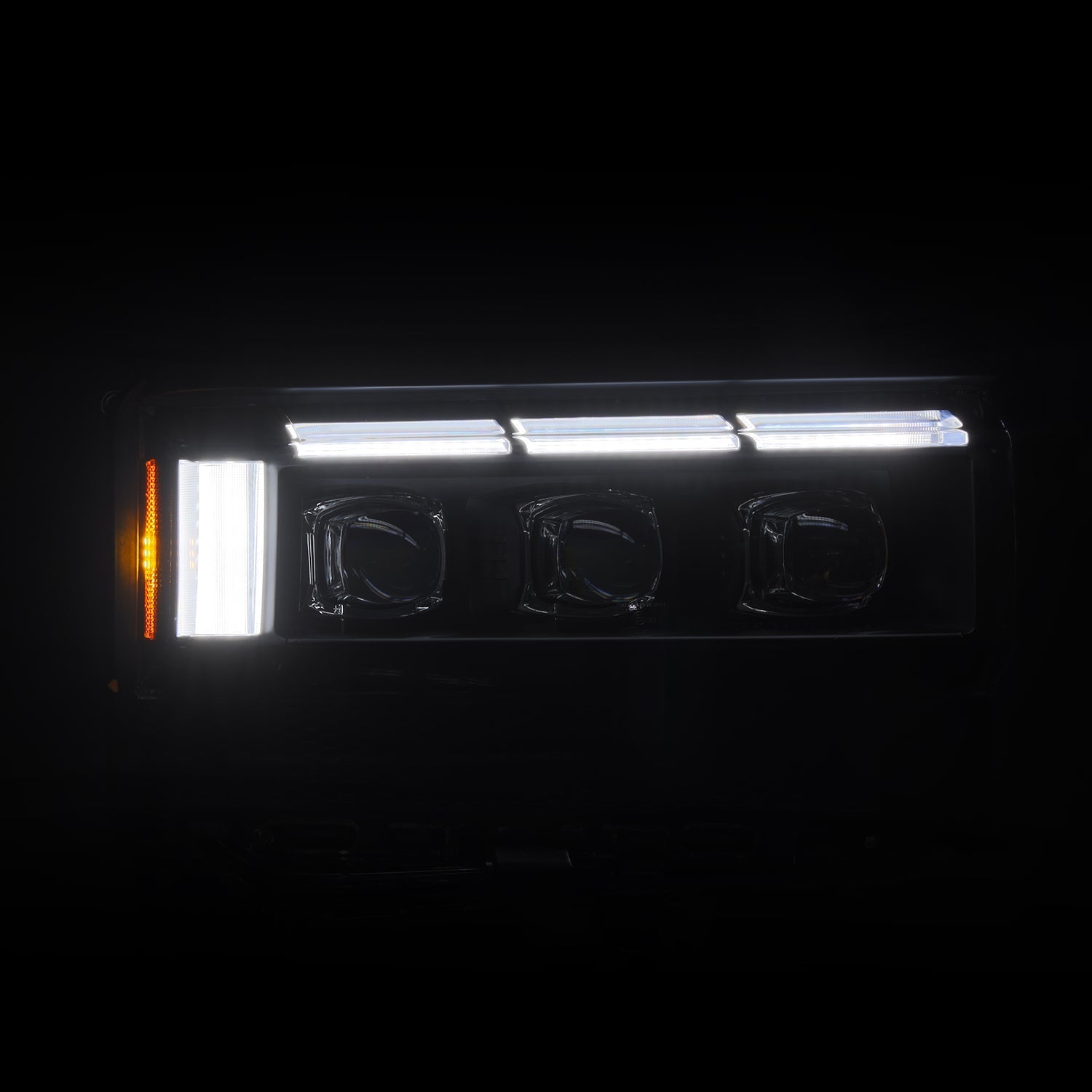 24-26 Toyota Land Cruiser NOVA-Series LED Projector Headlights Black - Apollo Off-Road