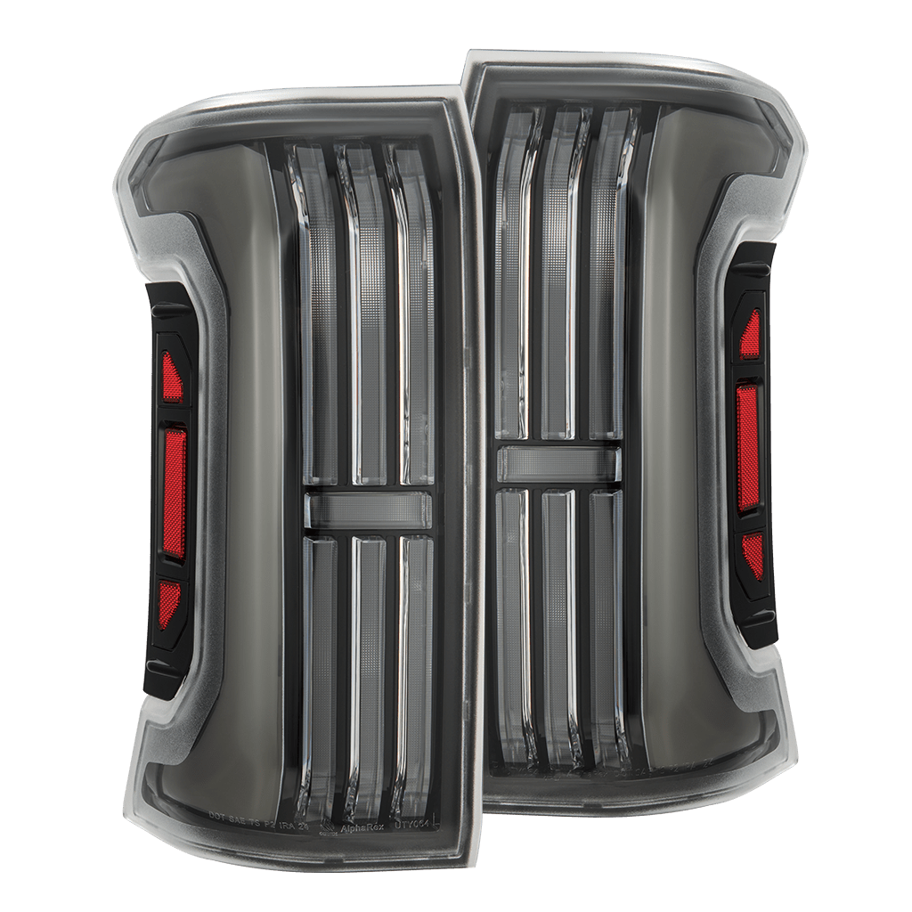 24-25 Toyota Tacoma NOVA-Series Prismatic LED Tail Lights Black - Apollo Off-Road