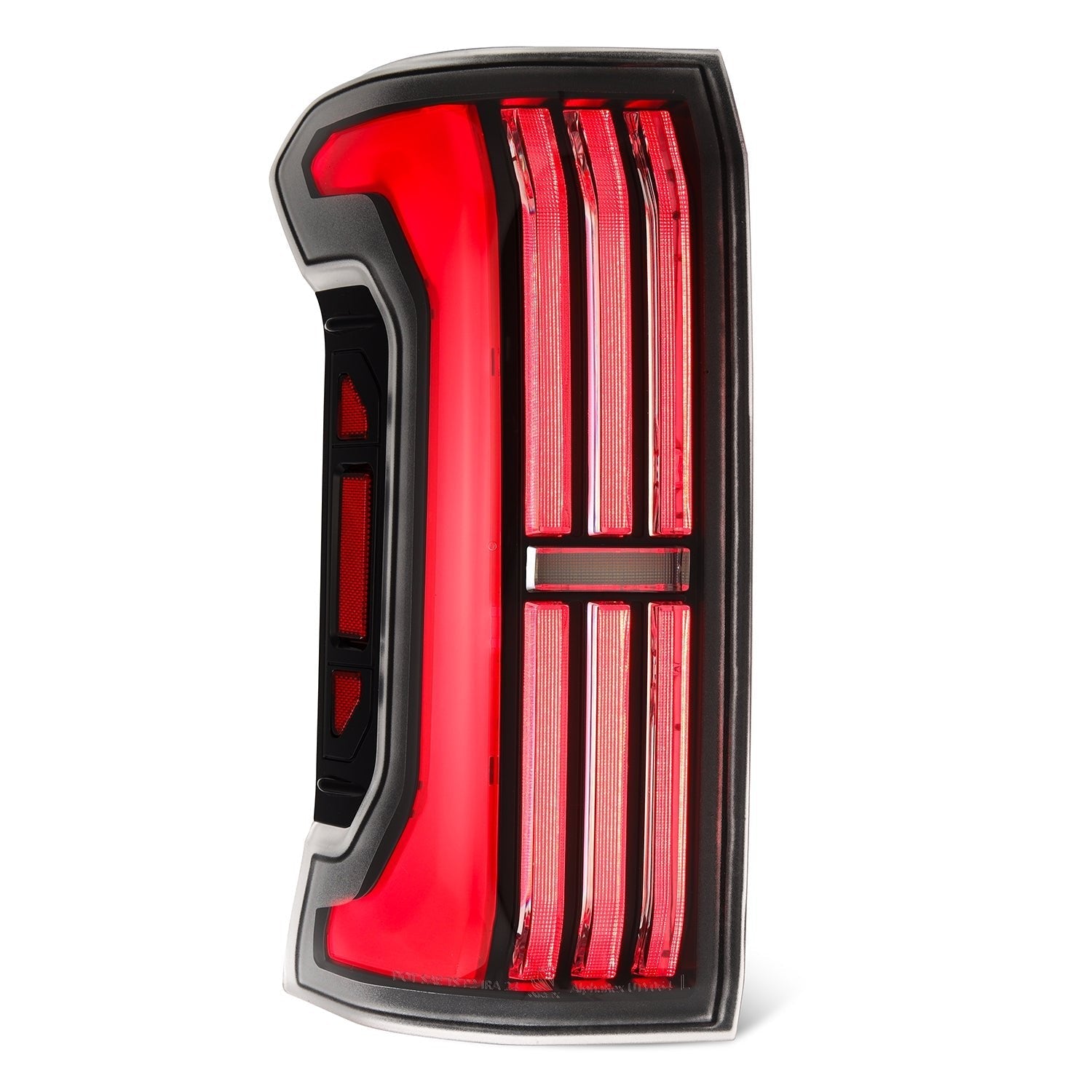 24-25 Toyota Tacoma NOVA-Series Prismatic LED Tail Lights Black-Red - Apollo Off-Road
