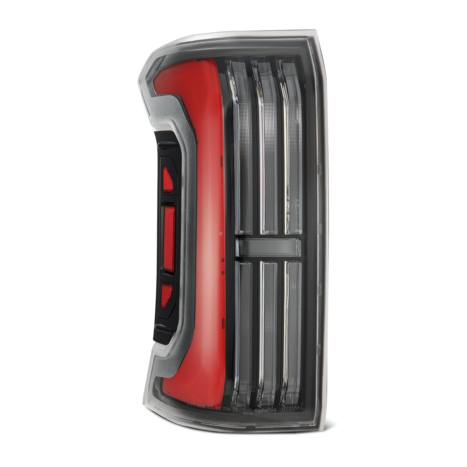 24-25 Toyota Tacoma NOVA-Series Prismatic LED Tail Lights Black-Red - Apollo Off-Road