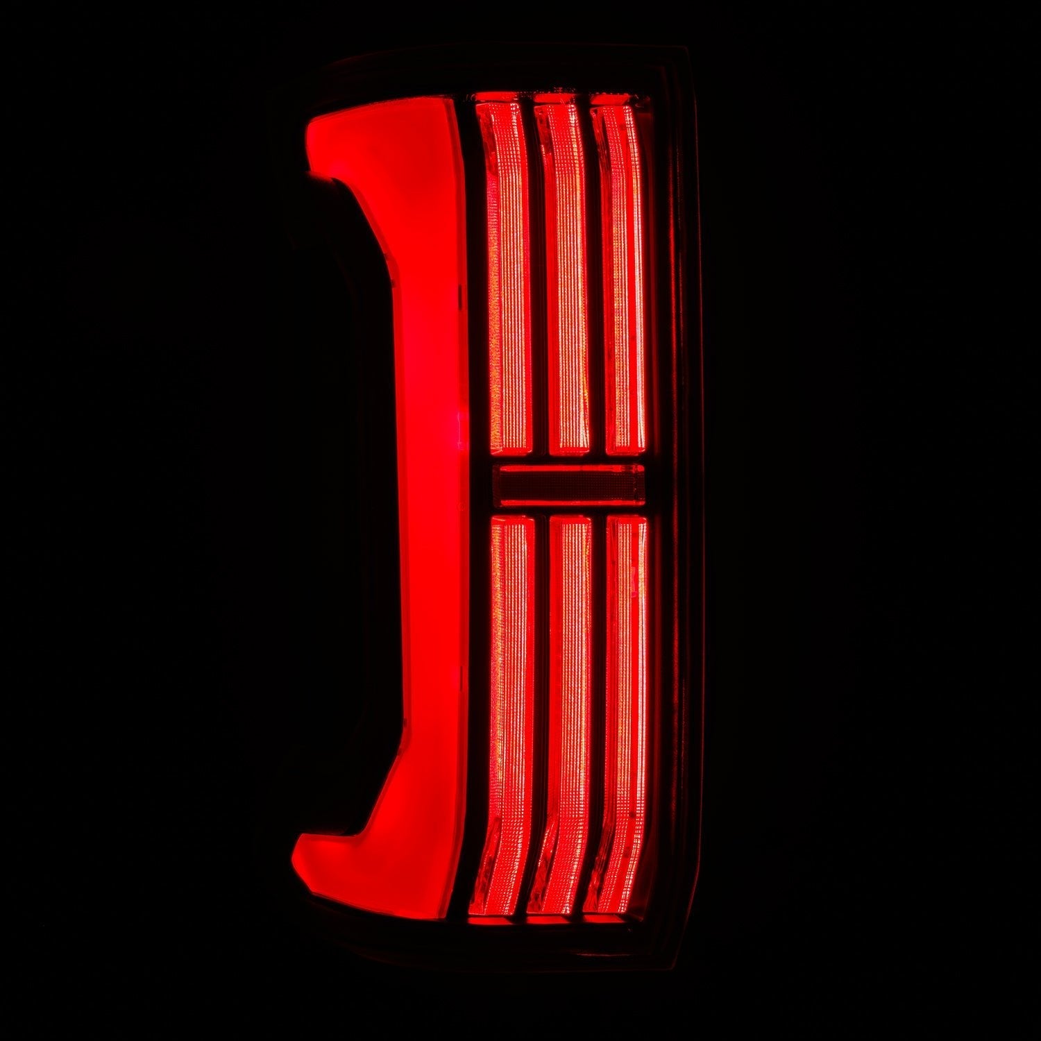 24-25 Toyota Tacoma NOVA-Series Prismatic LED Tail Lights Black-Red - Apollo Off-Road