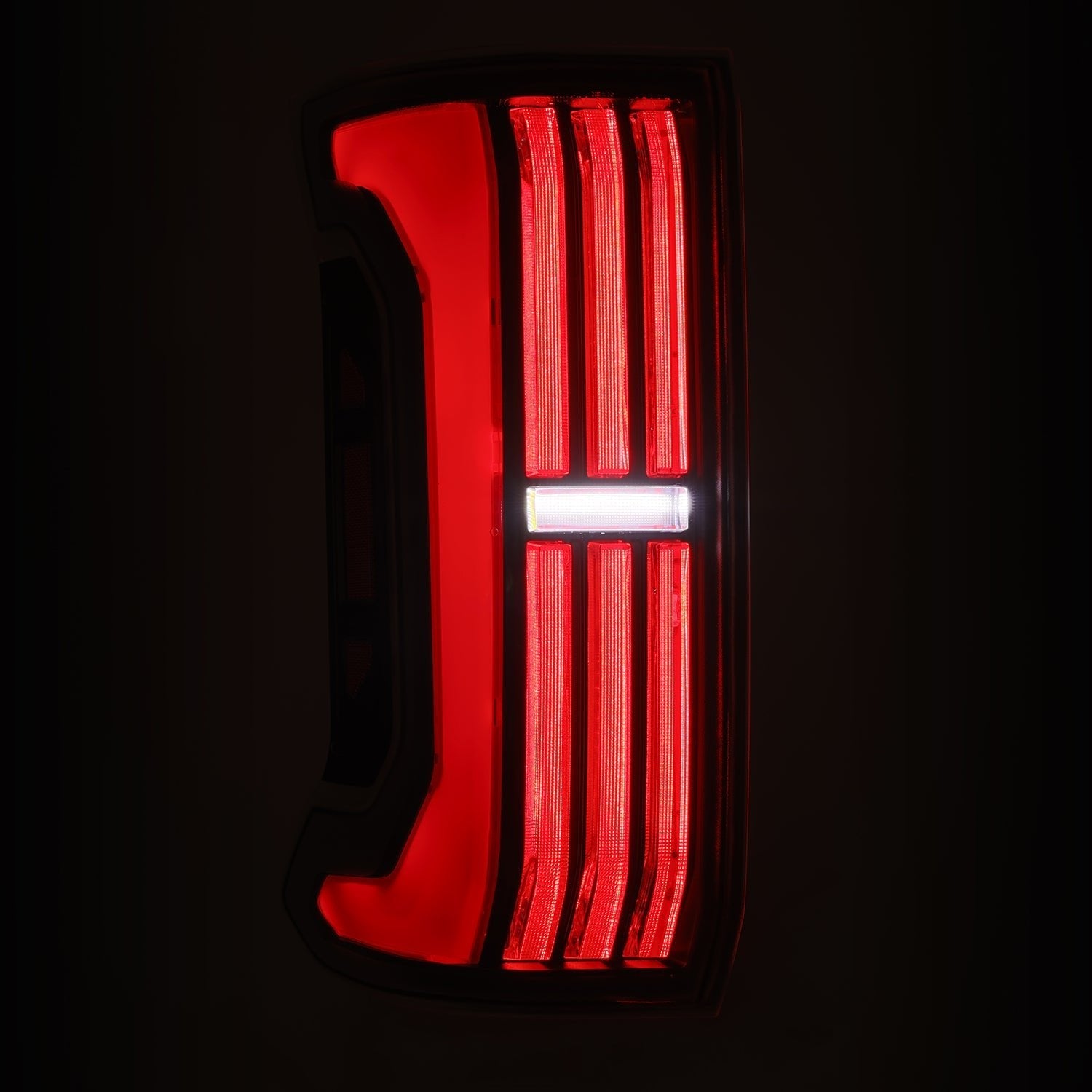 24-25 Toyota Tacoma NOVA-Series Prismatic LED Tail Lights Black-Red - Apollo Off-Road