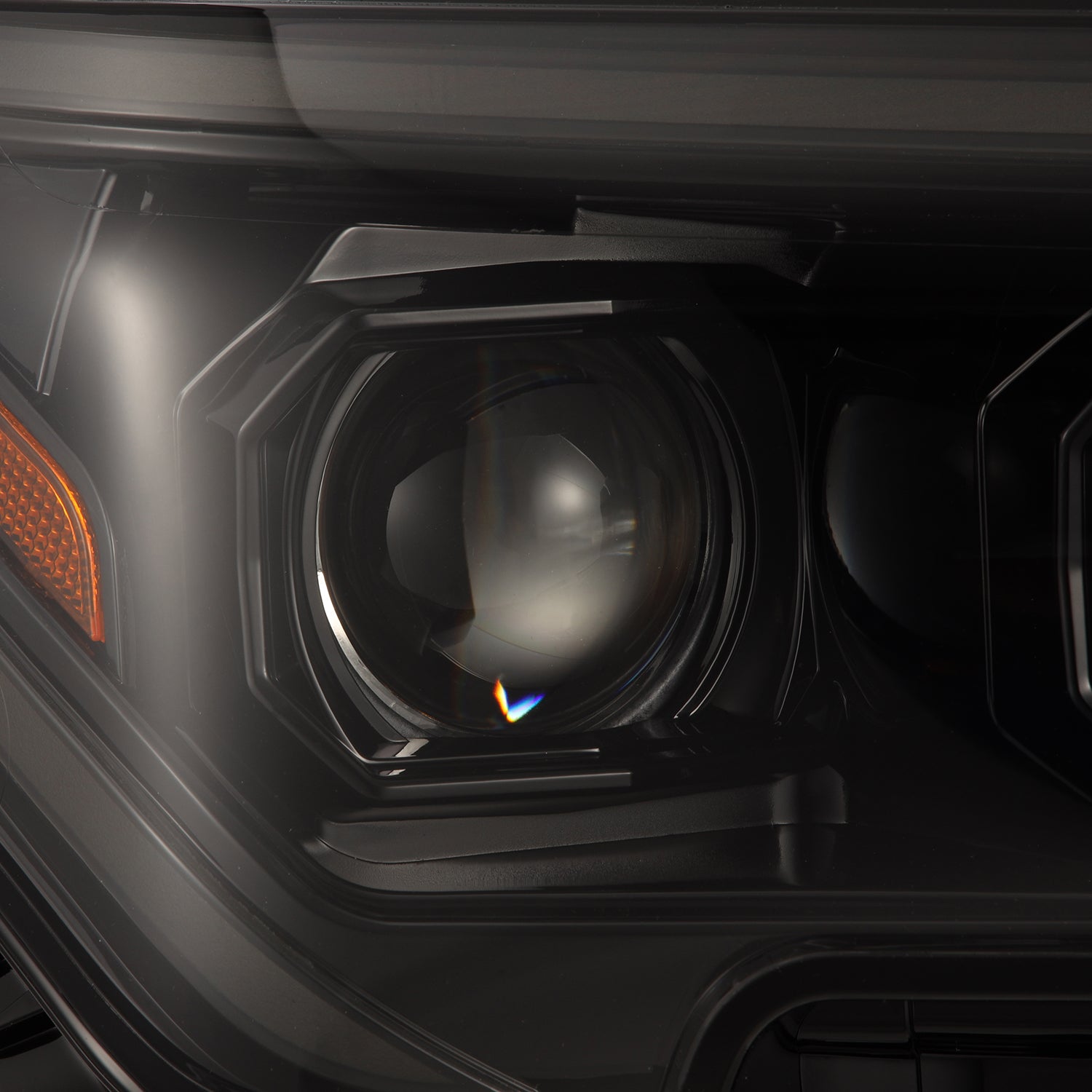 24-24 Toyota Tacoma LUXX-Series LED Projector Headlights Alpha-Black - Apollo Off-Road