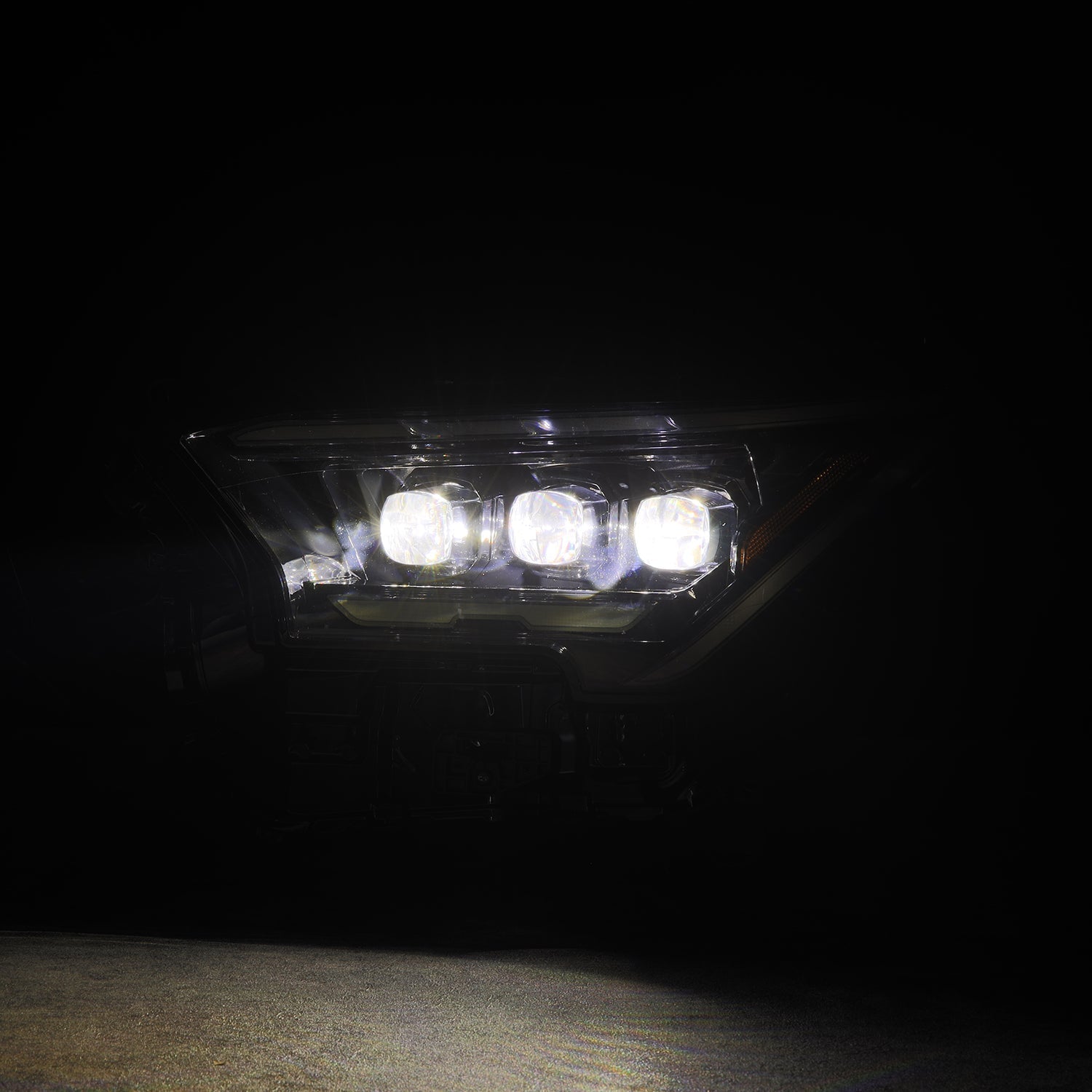 24-24 Toyota Tacoma NOVA-Series LED Projector Headlights Alpha-Black - Apollo Off-Road