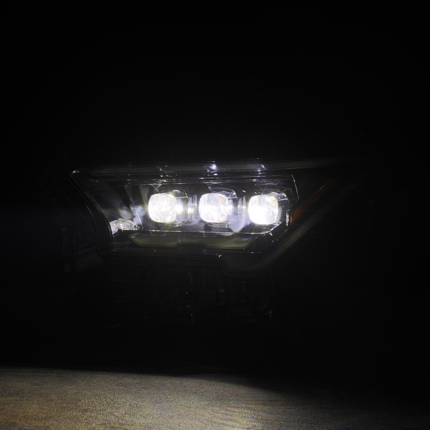 24-24 Toyota Tacoma NOVA-Series LED Projector Headlights Alpha-Black - Apollo Off-Road