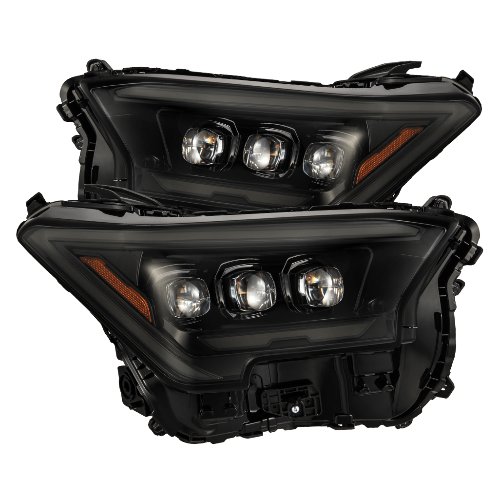 24-24 Toyota Tacoma NOVA-Series LED Projector Headlights Alpha-Black - Apollo Off-Road