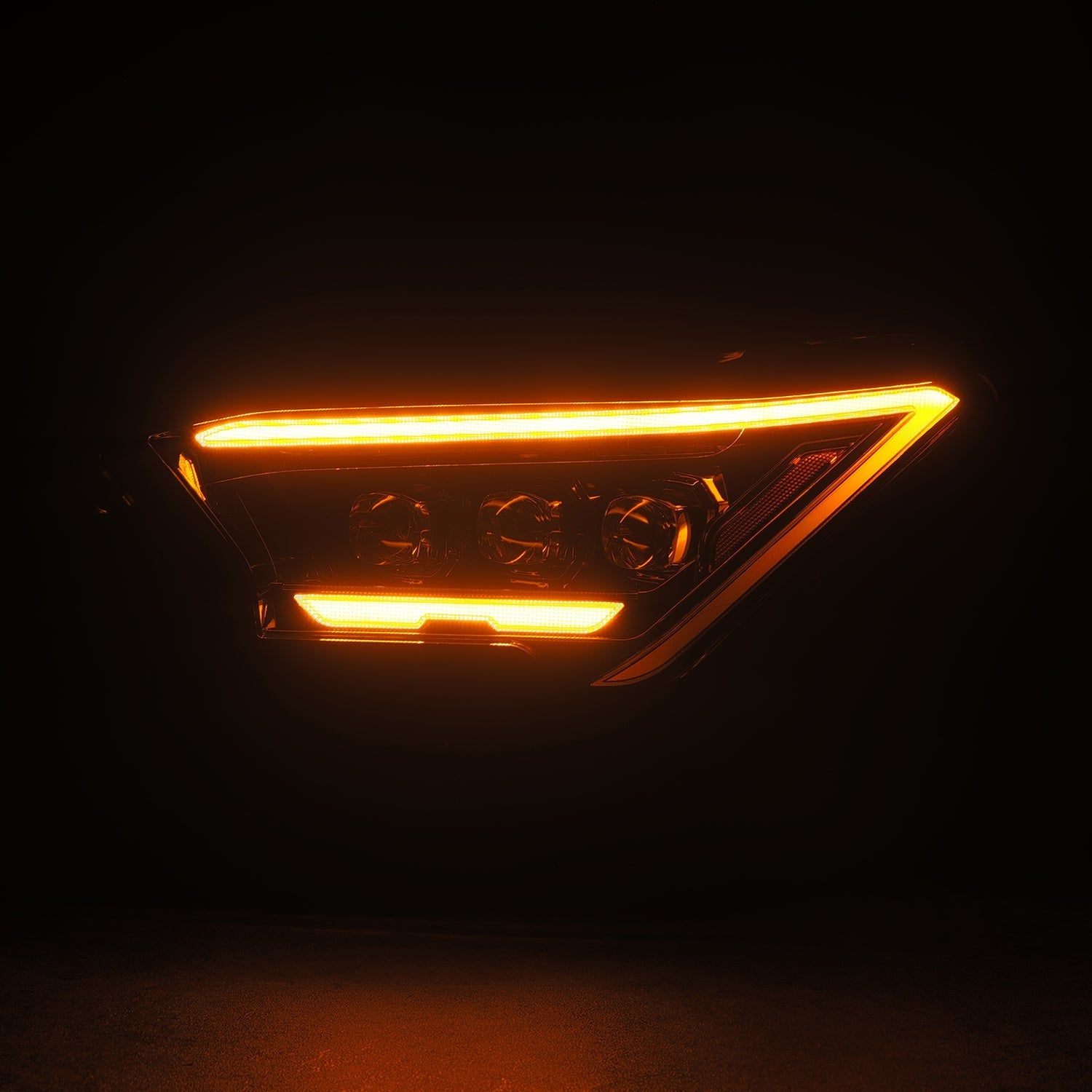 24-24 Toyota Tacoma NOVA-Series LED Projector Headlights Alpha-Black - Apollo Off-Road