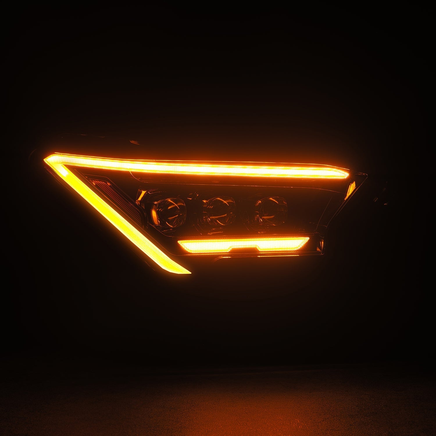24-24 Toyota Tacoma NOVA-Series LED Projector Headlights Black - Apollo Off-Road