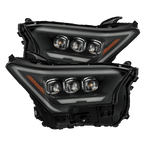 24-24 Toyota Tacoma NOVA-Series LED Projector Headlights Black - Apollo Off-Road