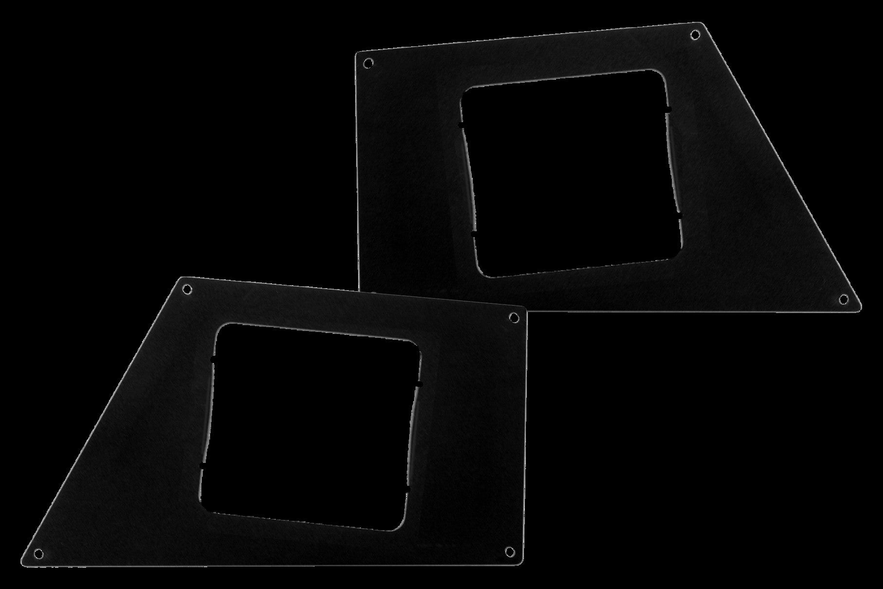 BR5/BR10 Front Light Plates (4x4 Surface Mount) Textured Black 2010-2019 Dodge Ram 2500/3500 2011-2016 Ford F-250/F-350 Go Rhino