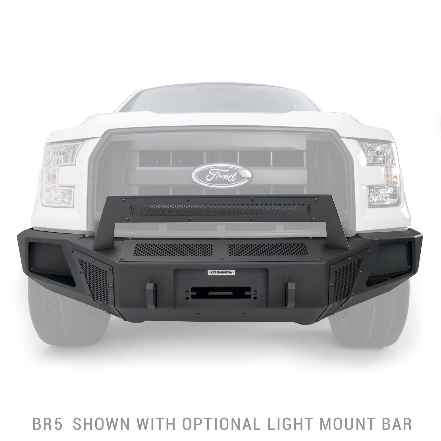 BR5 Front BR Bumper for Ford F 150 Black 2015-2017 Ford F-150 Go Rhino