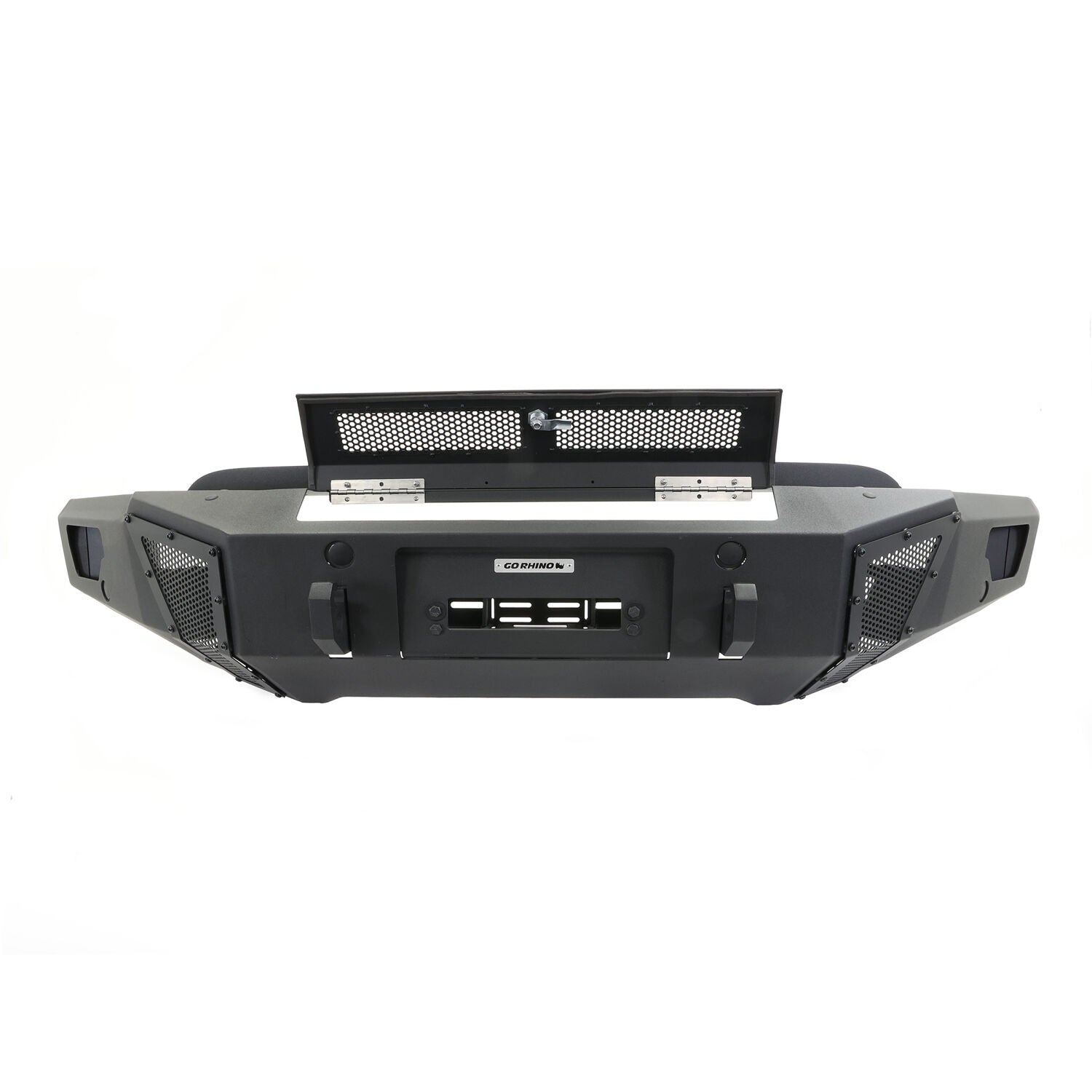 BR6 Winch Ready Front Bumper for Ford F 150 Textured Black 2021-2023 Ford F-150 Go Rhino