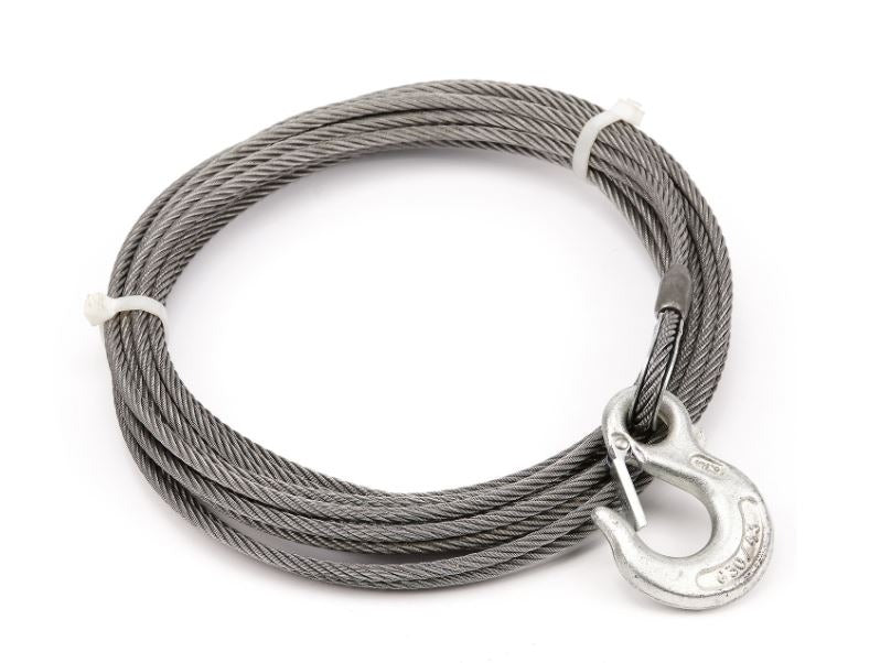 Replacement Steel Winch Rope, 1/4 in x 40 ft, EIPS