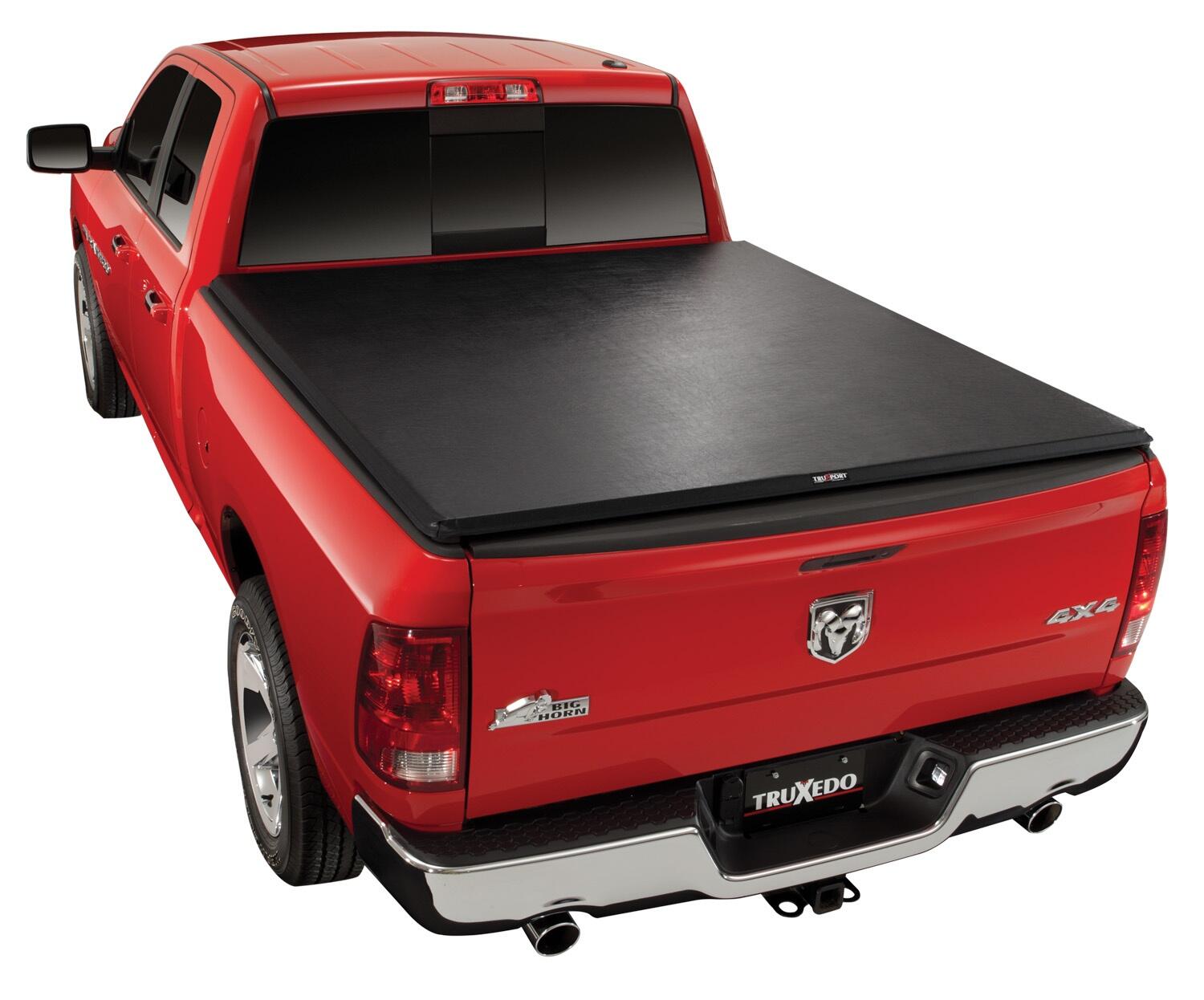 TruXport Tonneau Cover Black 2009-2018 (2019-2023 Classic) Ram 1500/2010-2025 2500/3500 8 Foot Bed without RamBox Truxedo