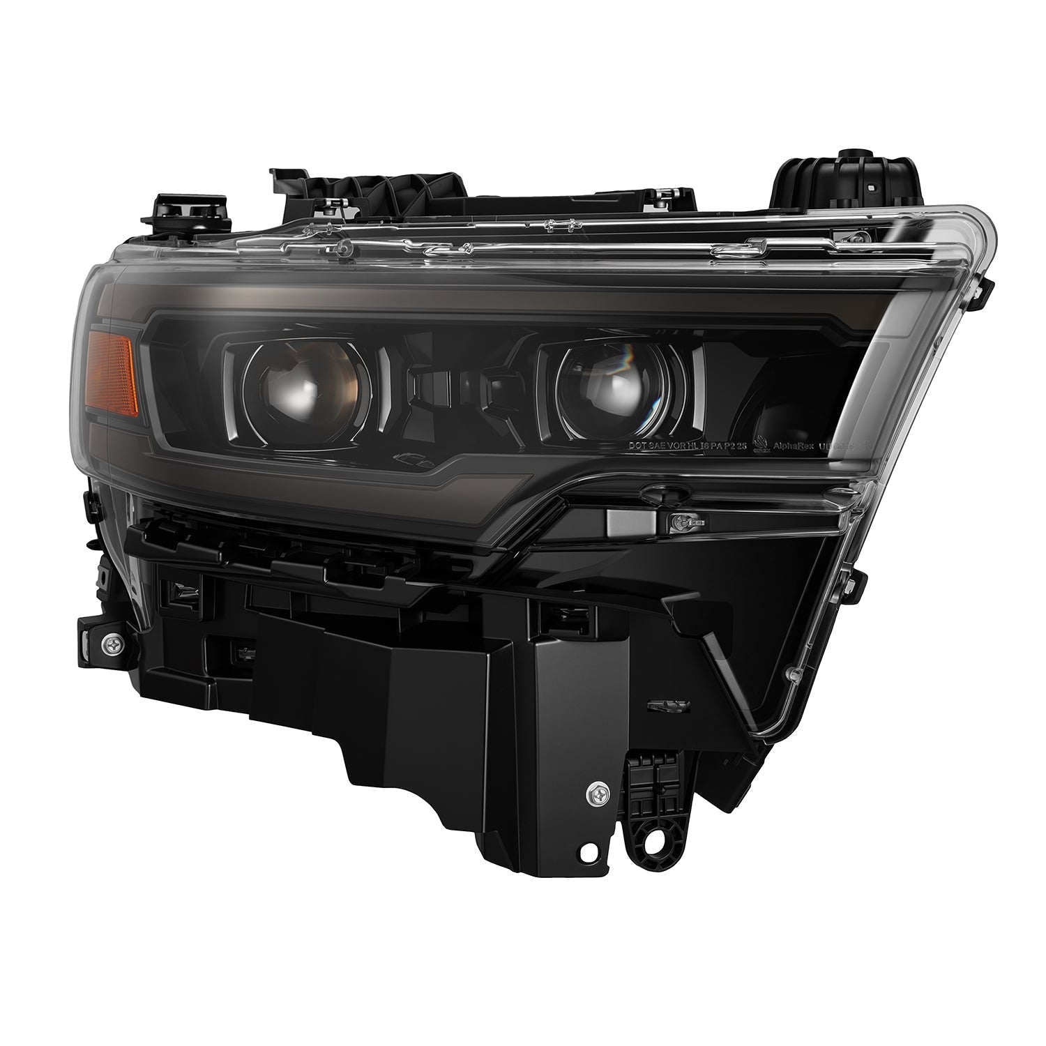 25-26 Ram 1500 LUXX-Series LED Projector Headlights Alpha-Black - Apollo Off-Road