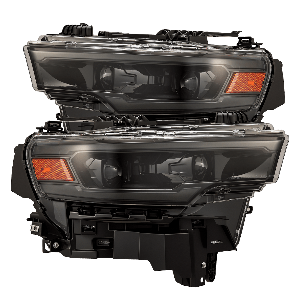 25-26 Ram 1500 LUXX-Series LED Projector Headlights Alpha-Black - Apollo Off-Road