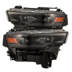 25-26 Ram 1500 LUXX-Series LED Projector Headlights Alpha-Black - Apollo Off-Road